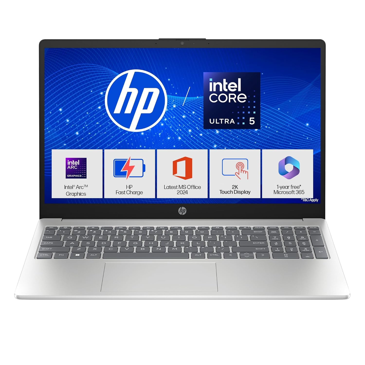 HP LAPTOP | 15-FD0534TU | 39.6 cm (15.6) | INTEL® CORE™ i5 PROCESSOR, 8 GB DDR4 RAM | 512 GB SSD