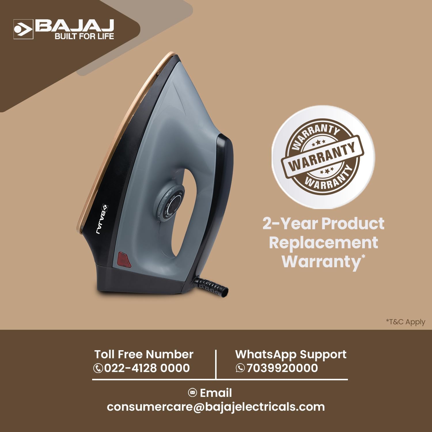 Bajaj Herculo 1100 Watts Dry Iron