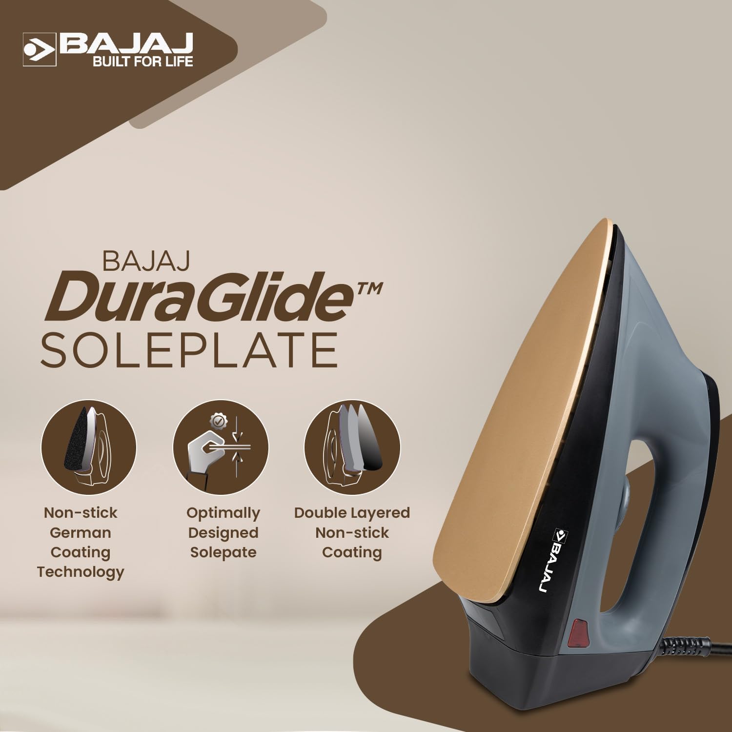 Bajaj Herculo 1100 Watts Dry Iron
