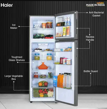 Haier 240 Litre 2 Star Frost Free Double Door Refrigerator